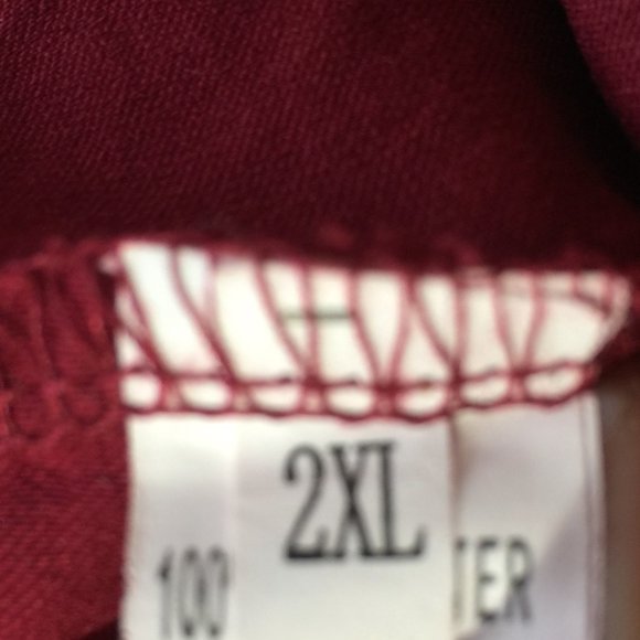 Burgundy Slim Leg Pants Petite - Picture 13 of 13